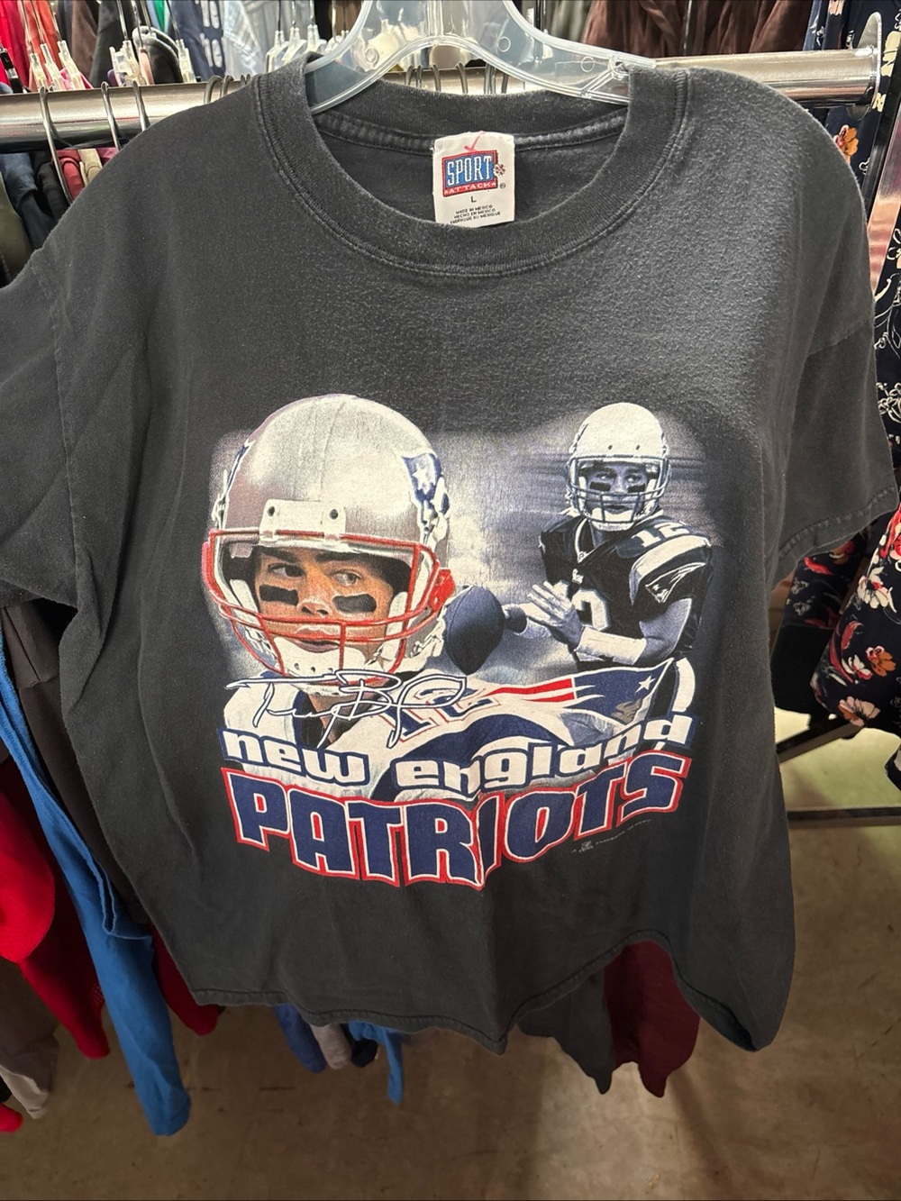 New England Patriots Graphic Tee - Black